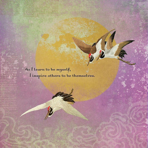 Creative  Visualization XXII-Inspire White Modern Wood Framed Art Print with Double Matting by Duirwaigh