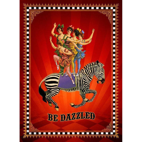 Living  Out Loud V-Be Dazzled Gold Ornate Wood Framed Art Print with Double Matting by Duirwaigh