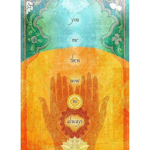 Living  Out Loud XI-You And Me Black Modern Wood Framed Art Print with Double Matting by Duirwaigh