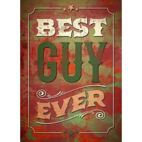 Sassy  Sentiment I-Best Guy Black Modern Wood Framed Art Print with Double Matting by Duirwaigh