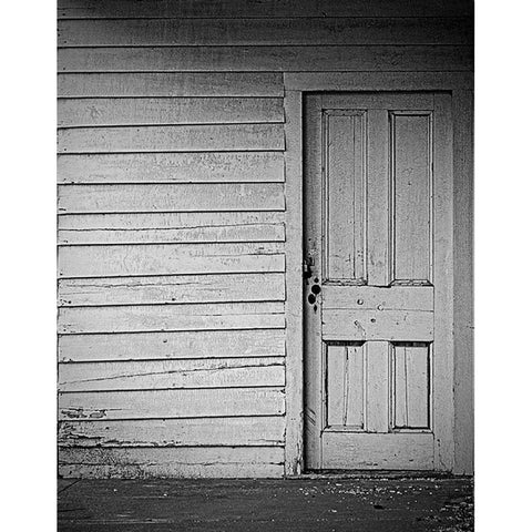 Behind  Closed Doors Black Modern Wood Framed Art Print with Double Matting by Manelis, Jessica