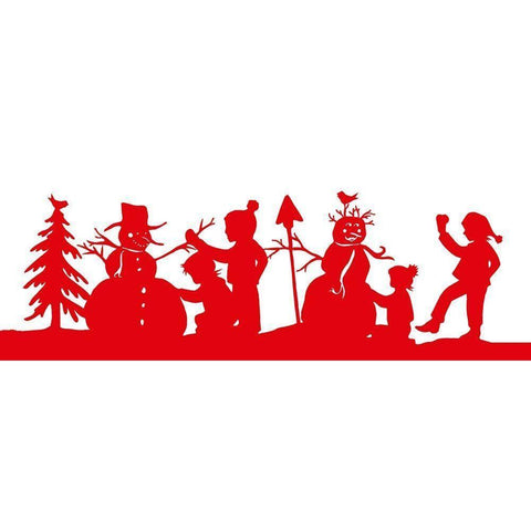 Winter Silhouette I Black Modern Wood Framed Art Print by Sowell, Sharyn