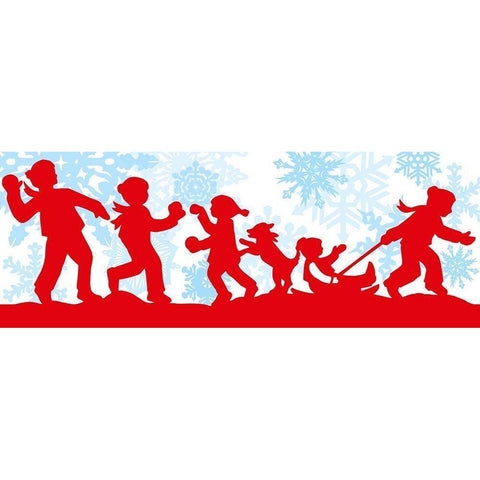 Winter Silhouette II White Modern Wood Framed Art Print by Sowell, Sharyn