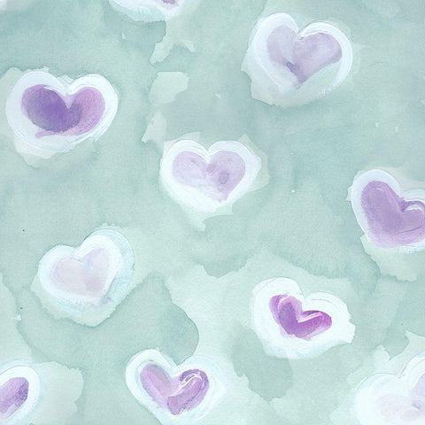 Be Mine White Modern Wood Framed Art Print with Double Matting by Chapman, Marcy