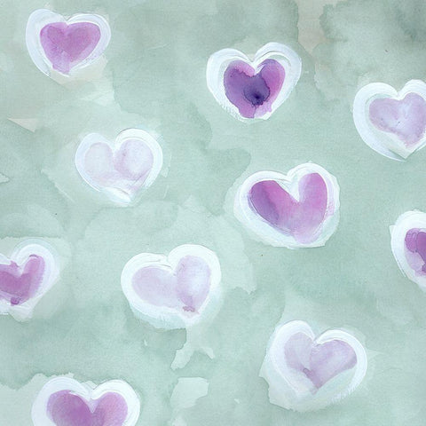 Luv  U Black Modern Wood Framed Art Print by Chapman, Marcy