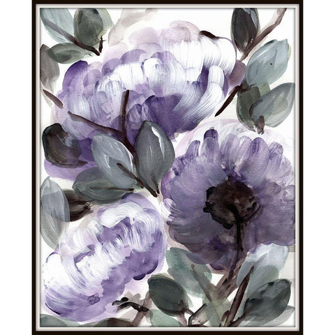 Farmhouse  Bush purple II White Modern Wood Framed Art Print by Chapman, Marcy