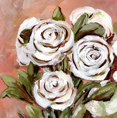 For  My Love White Modern Wood Framed Art Print with Double Matting by Chapman, Marcy