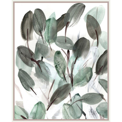 Farmhouse  Leafy I Gold Ornate Wood Framed Art Print with Double Matting by Chapman, Marcy