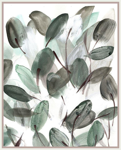 Farmhouse  Leafy II Black Ornate Wood Framed Art Print with Double Matting by Chapman, Marcy