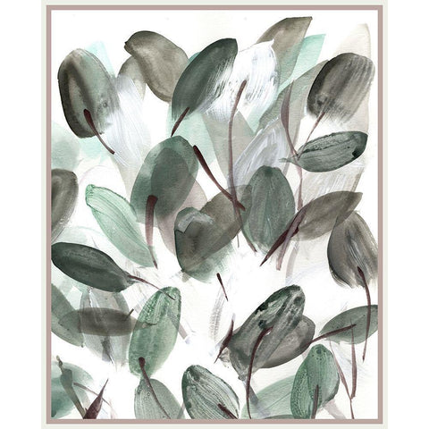 Farmhouse  Leafy II White Modern Wood Framed Art Print by Chapman, Marcy