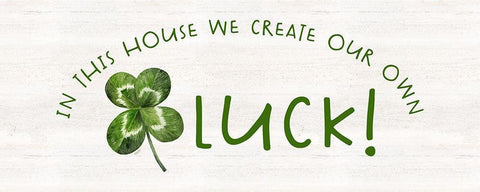 Shamrock Rainbows panel I-Our own Luck White Modern Wood Framed Art Print with Double Matting by Reed, Tara