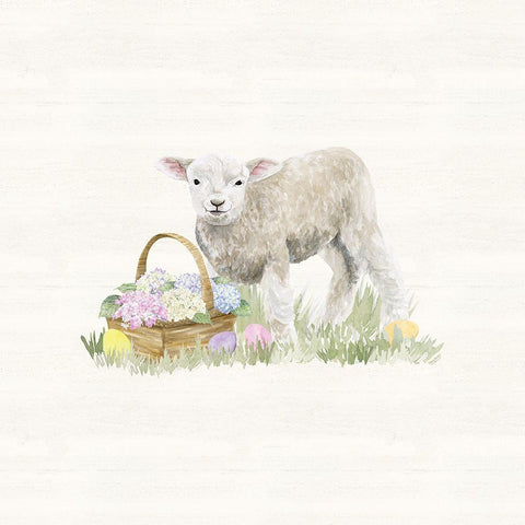 Farmhouse  Easter I White Modern Wood Framed Art Print with Double Matting by Reed, Tara