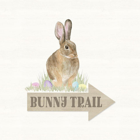 Farmhouse  Easter III Black Modern Wood Framed Art Print with Double Matting by Reed, Tara