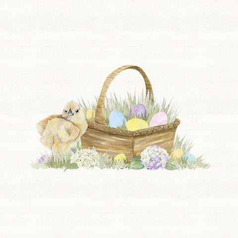 Farmhouse  Easter V White Modern Wood Framed Art Print with Double Matting by Reed, Tara