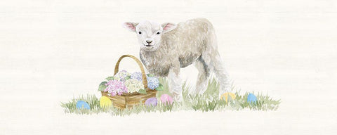 Farmhouse  Easter panel I Black Ornate Wood Framed Art Print with Double Matting by Reed, Tara