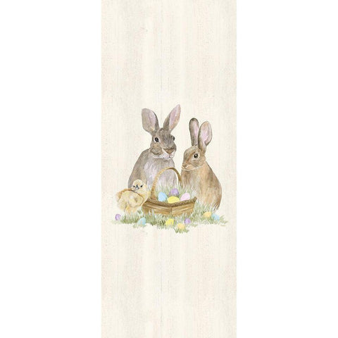 Farmhouse Easter vertical Black Modern Wood Framed Art Print by Reed, Tara