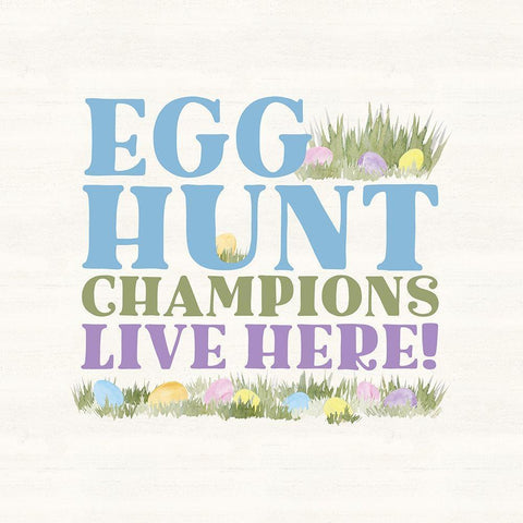 Farmhouse Easter Sentiment I-Champions White Modern Wood Framed Art Print by Reed, Tara