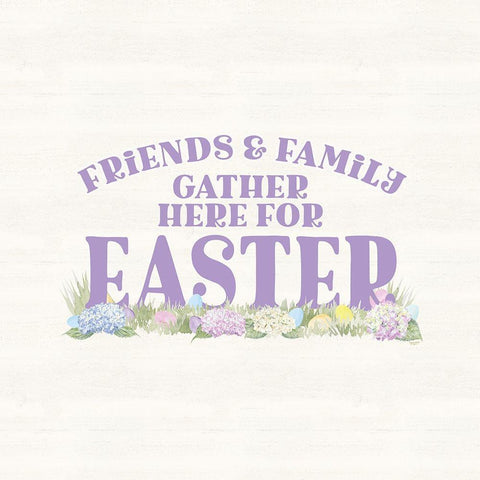 Farmhouse  Easter Sentiment III-Gather Black Ornate Wood Framed Art Print with Double Matting by Reed, Tara