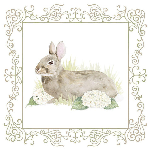 Vintage  Easter II White Modern Wood Framed Art Print with Double Matting by Reed, Tara