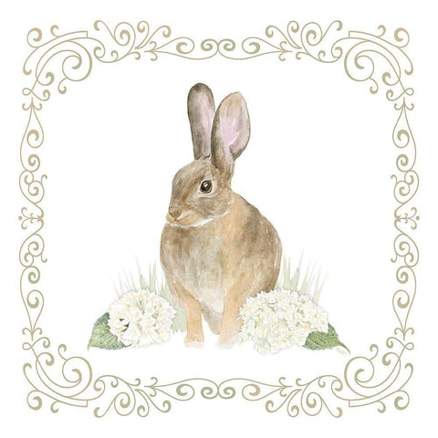 Vintage  Easter III White Modern Wood Framed Art Print with Double Matting by Reed, Tara