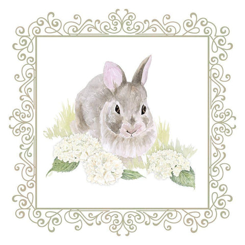 Vintage  Easter IV White Modern Wood Framed Art Print with Double Matting by Reed, Tara