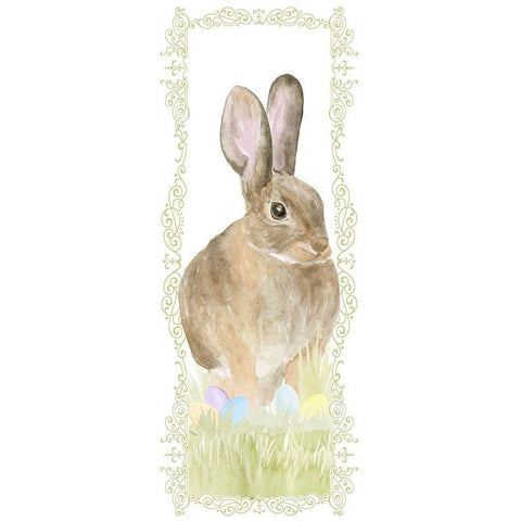 Vintage  Easter vertical I Black Modern Wood Framed Art Print with Double Matting by Reed, Tara