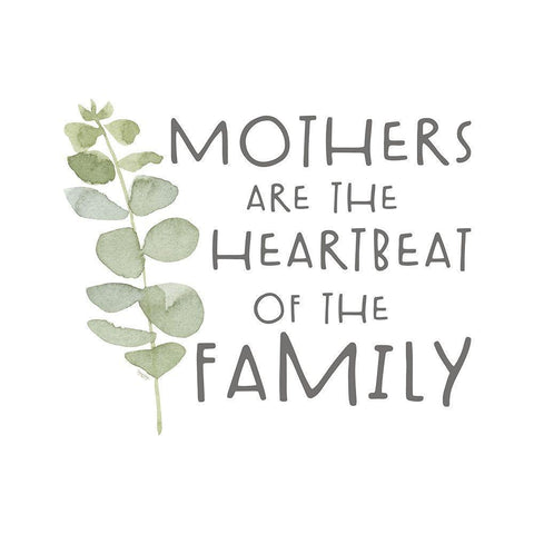 Mothers  Inspiration I-Heartbeat Gold Ornate Wood Framed Art Print with Double Matting by Reed, Tara