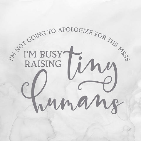 Mother  Sentiments IV-Tiny Humans White Modern Wood Framed Art Print by Reed, Tara