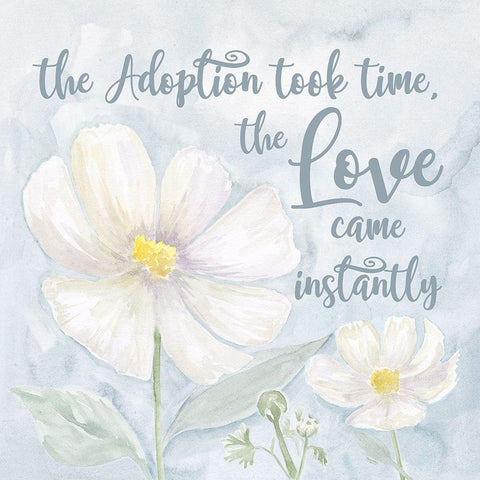 Adoption  Repose I-Took Time Black Modern Wood Framed Art Print by Reed, Tara