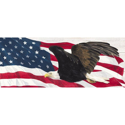 Let  Freedom Soar panel II Gold Ornate Wood Framed Art Print with Double Matting by Reed, Tara