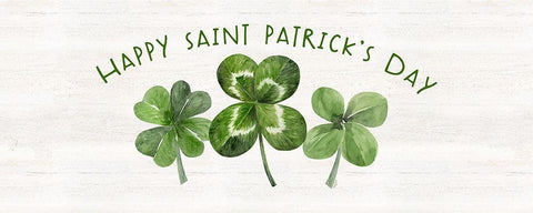 Shamrock  Rainbows panel II-Happy St Patricks Black Ornate Wood Framed Art Print with Double Matting by Reed, Tara