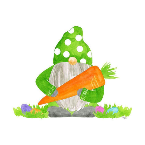 Easter Gnomes IV White Modern Wood Framed Art Print by Reed, Tara