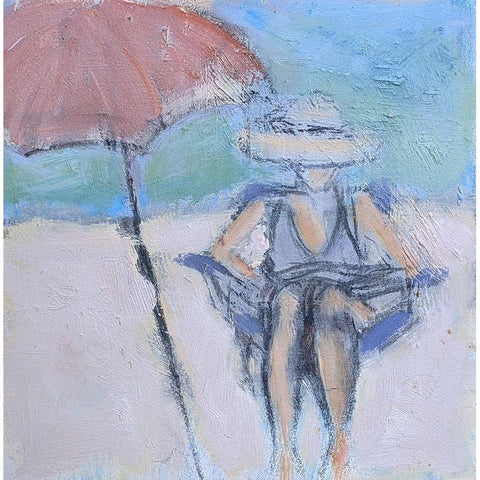Sunbather Black Modern Wood Framed Art Print by Marie, Susanne