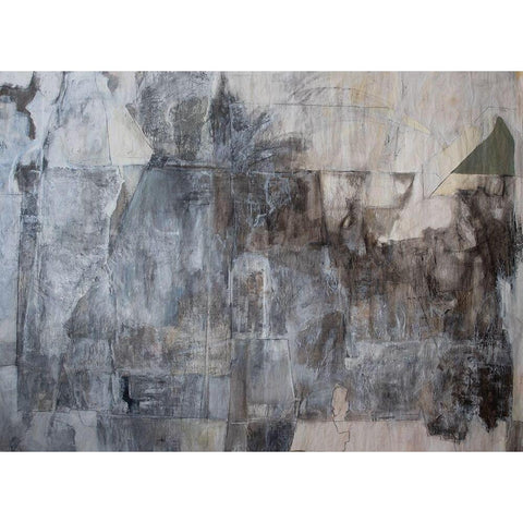 Blackened Grey Black Modern Wood Framed Art Print by Marie, Susanne