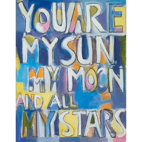 You Are My Black Modern Wood Framed Art Print by Marie, Susanne