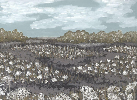 Black Creek Black Ornate Wood Framed Art Print with Double Matting by Bryan, Kathleen