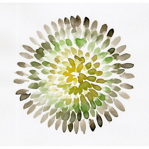 Burst Abstract I White Modern Wood Framed Art Print by Chapman, Marcy