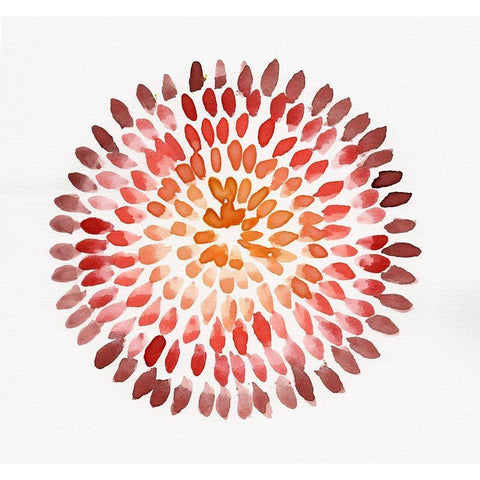 Burst Abstract II White Modern Wood Framed Art Print by Chapman, Marcy