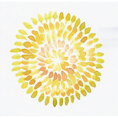 Burst Abstract V White Modern Wood Framed Art Print by Chapman, Marcy