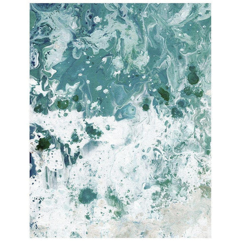 Ocean Tide abstract I Black Modern Wood Framed Art Print with Double Matting by Chapman, Marcy