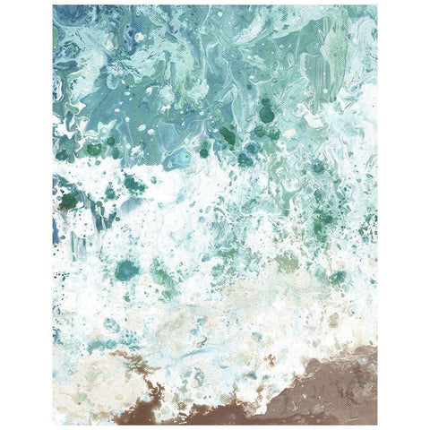 Ocean Tide abstract II Gold Ornate Wood Framed Art Print with Double Matting by Chapman, Marcy