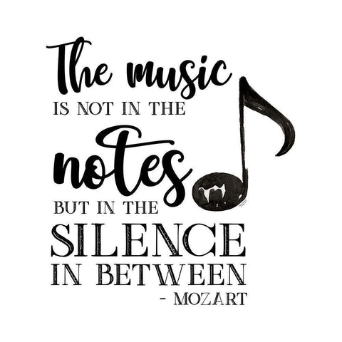 Moved by Music II-Mozart Gold Ornate Wood Framed Art Print with Double Matting by Reed, Tara