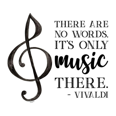 Moved by Music III-Vivaldi Black Ornate Wood Framed Art Print with Double Matting by Reed, Tara