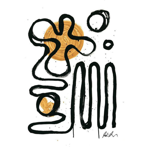 Happy Hours Black Modern Wood Framed Art Print with Double Matting by Augustine, Jodi