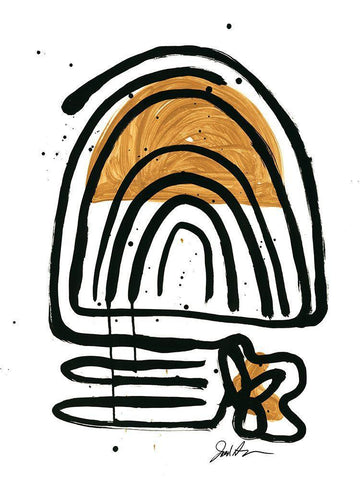 Tuesday Morning White Modern Wood Framed Art Print with Double Matting by Augustine, Jodi