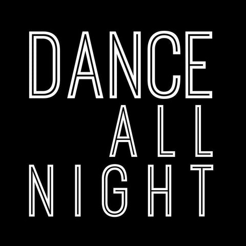 In Black And White Sentiment II-Dance White Modern Wood Framed Art Print by JC Designs