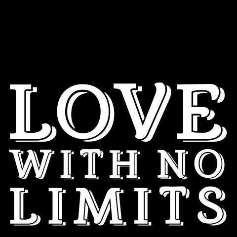 In Black And White Sentiment IV-No Limits Black Ornate Wood Framed Art Print with Double Matting by JC Designs