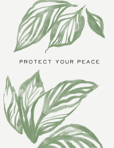 Serene Sentiment VI-Protect Black Ornate Wood Framed Art Print with Double Matting by HM Design