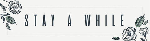 Simple Nature IV-Stay Awhile White Modern Wood Framed Art Print with Double Matting by HM Design