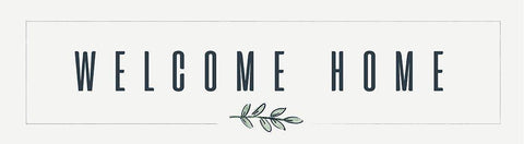 Simple Nature V-Welcome Home Black Ornate Wood Framed Art Print with Double Matting by HM Design